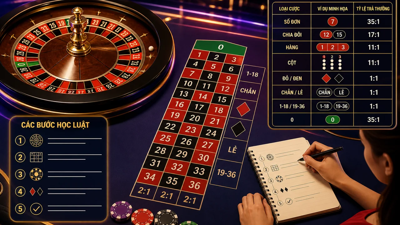 Học luật nhanh qua nhóm cược: roulette live hoạt động như thế nào tại cwin?