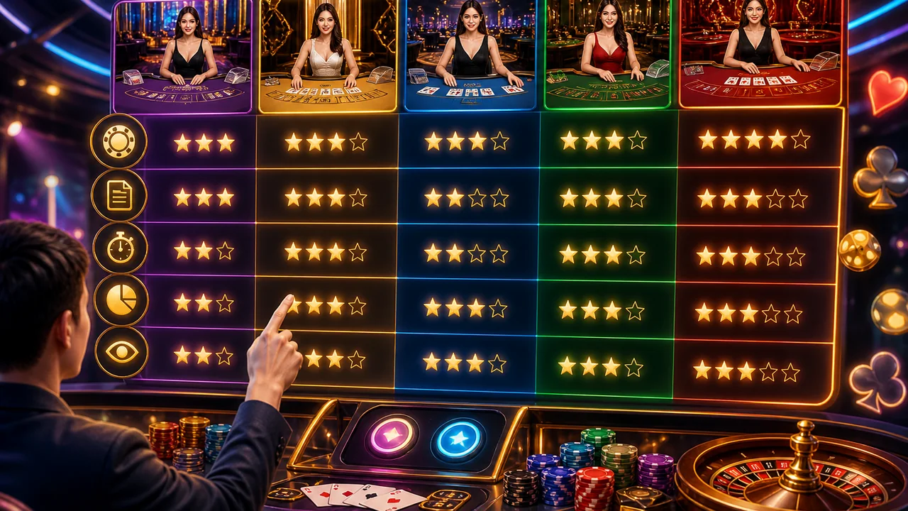 Chọn bàn live theo nhịp chơi: cách chọn bàn live cwin theo giới hạn cược